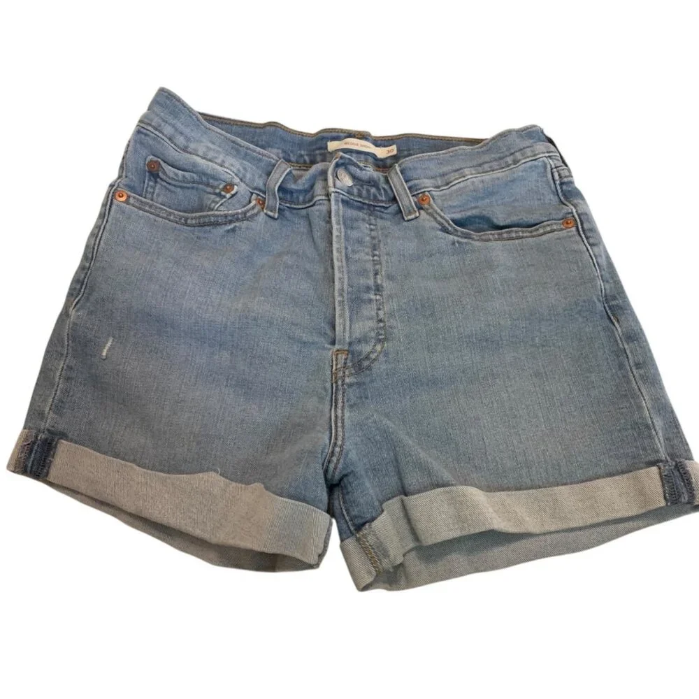 90s Levis Wedgie Shorts Women's Sz 30 Button Fly Soft‎ Grunge Retro Indie Slease - Picture 2 of 11